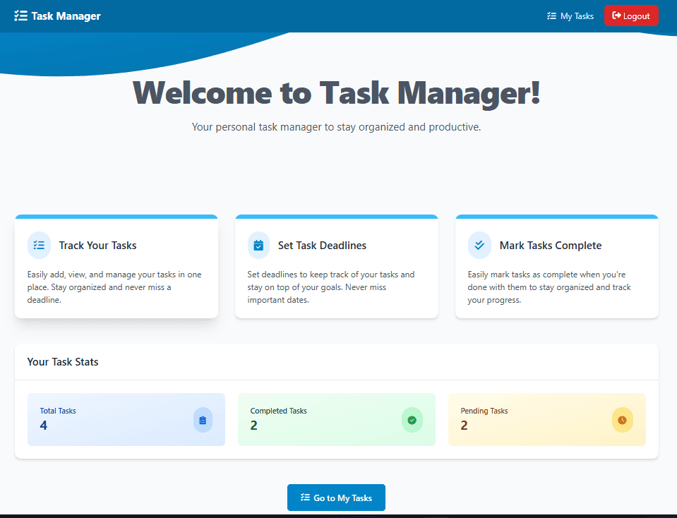 Task Manager – Flask + TailwindCSS (GUI Version)