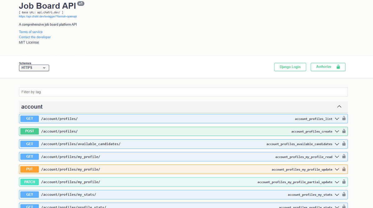 Django Job Board API